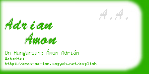 adrian amon business card